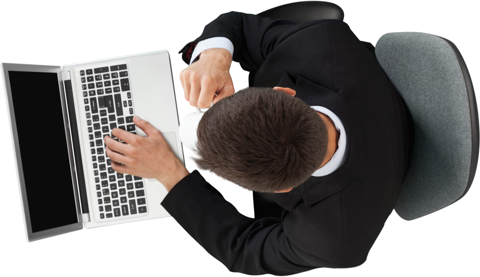 Businessman with Laptop